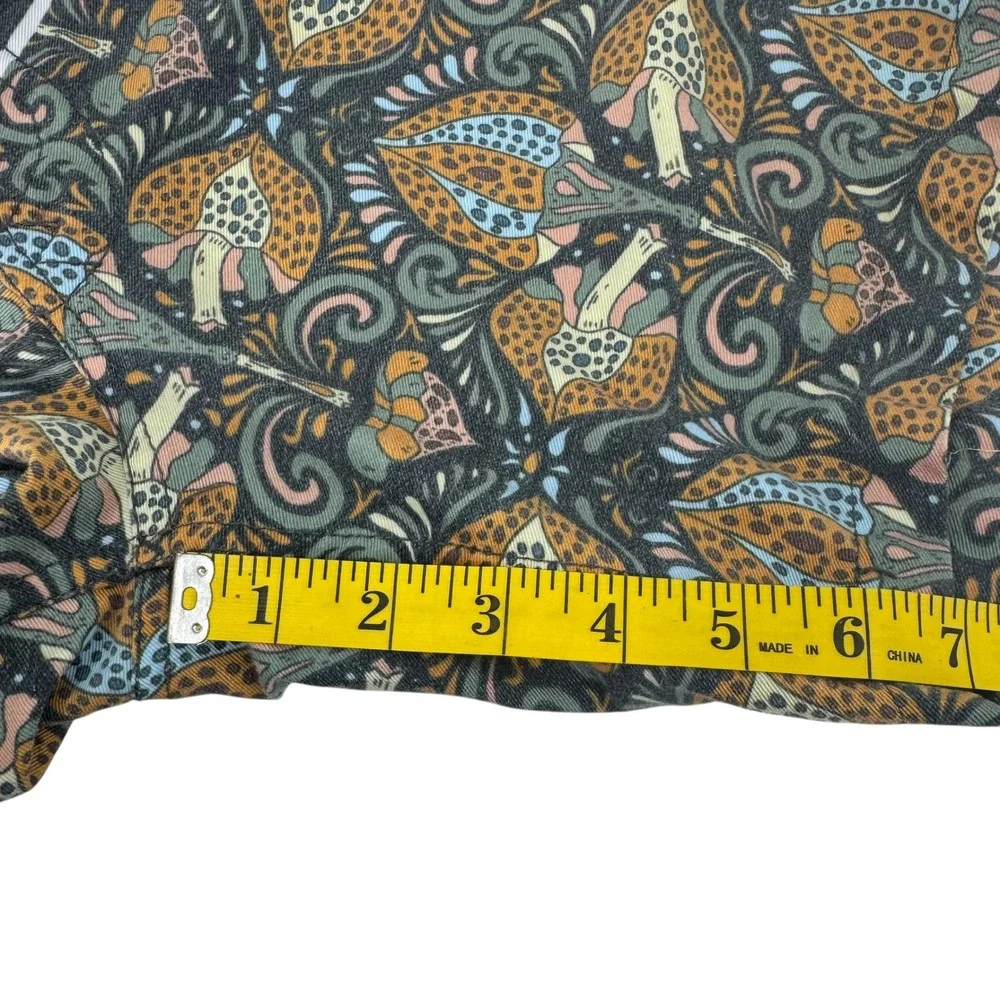 Rhythm Mens Mushroom Paisley Board Shorts‎ Charcoal Gray / Tan Size 34 7